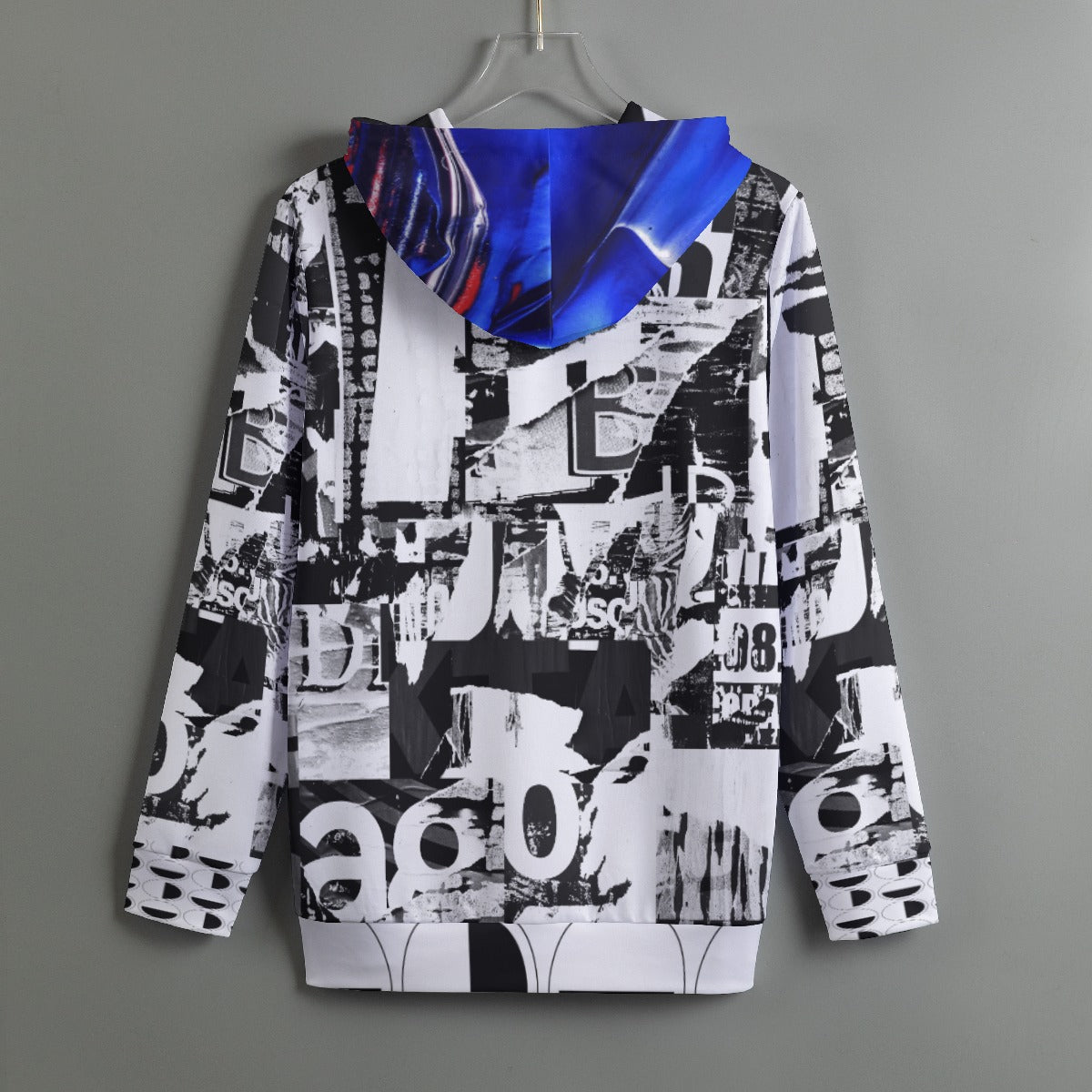 All-Over Print Women's Pullover Hoodie With Drawstring - mamma and her cane