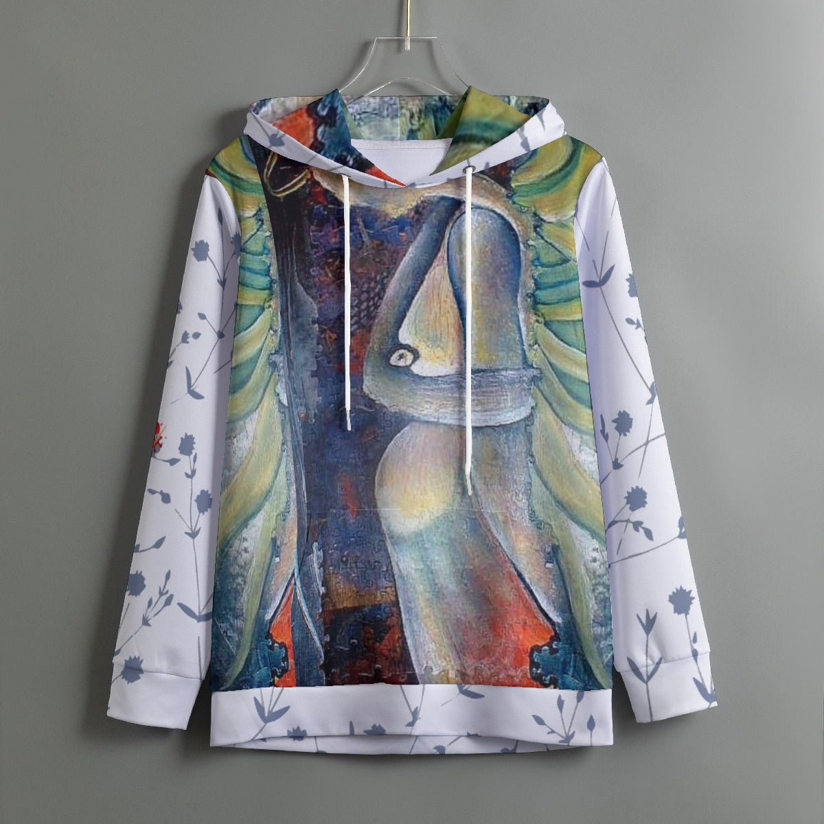 All-Over Print Women's Pullover Hoodie With Drawstring - Reconstructing the Goddess
