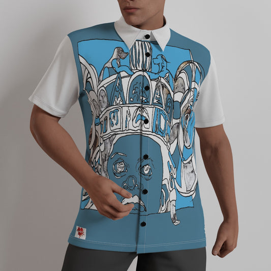 Crown - Designer All-Over Print Men's Shirt by Artist Carol Rashawnna Williams
