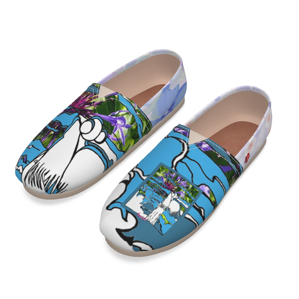 ANGEL-All-Over Print Women's Canvas Fisherman Shoes